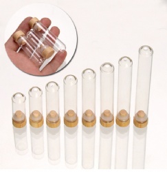 Test tube bottle with bamboo cover