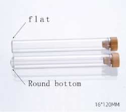 Test tube bottle with bamboo cover