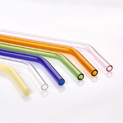 Borosilicate glass straw