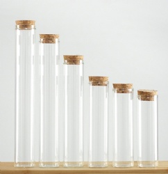 Flat bottom straight mouth test tube bottle