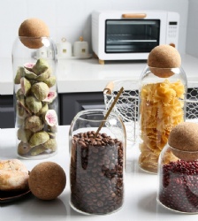 Cork ball storage jar